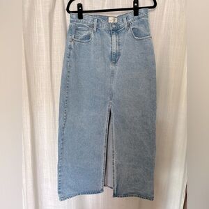 Denim Maxi Skirt
